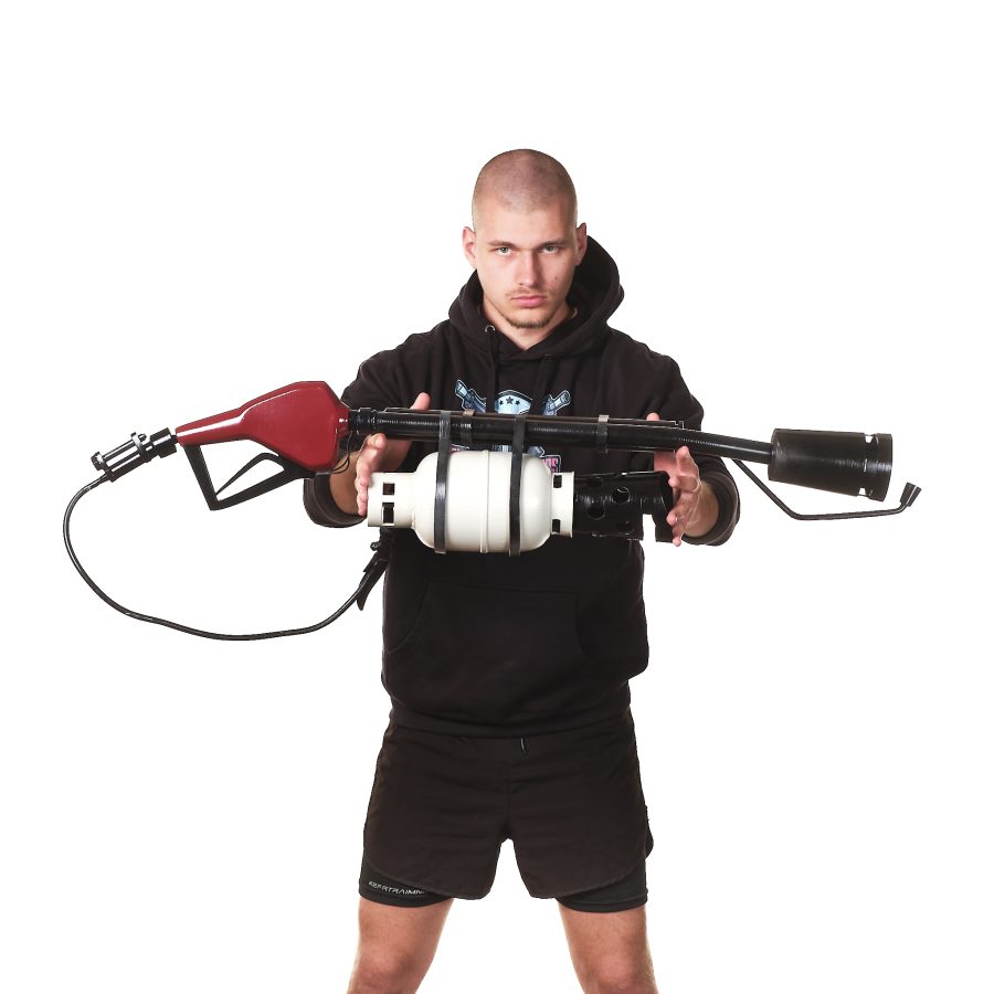 Flame Thrower prop replica from Team Fortress 2 by Blasters4Masters