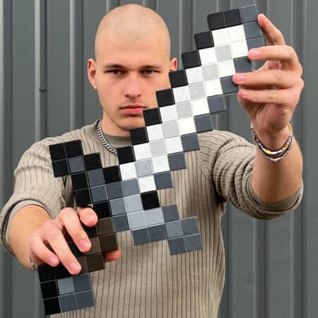 Minecraft Iron sword prop replica by blasters4masters (1)
