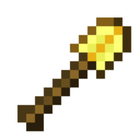 Golden Shovel prop replica Minecraft