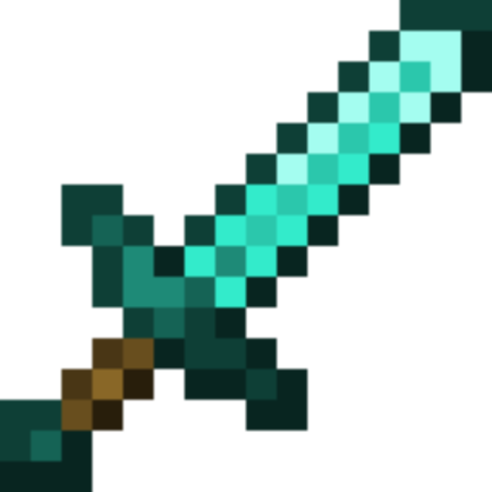 Diamond Sword prop replica Minecraft