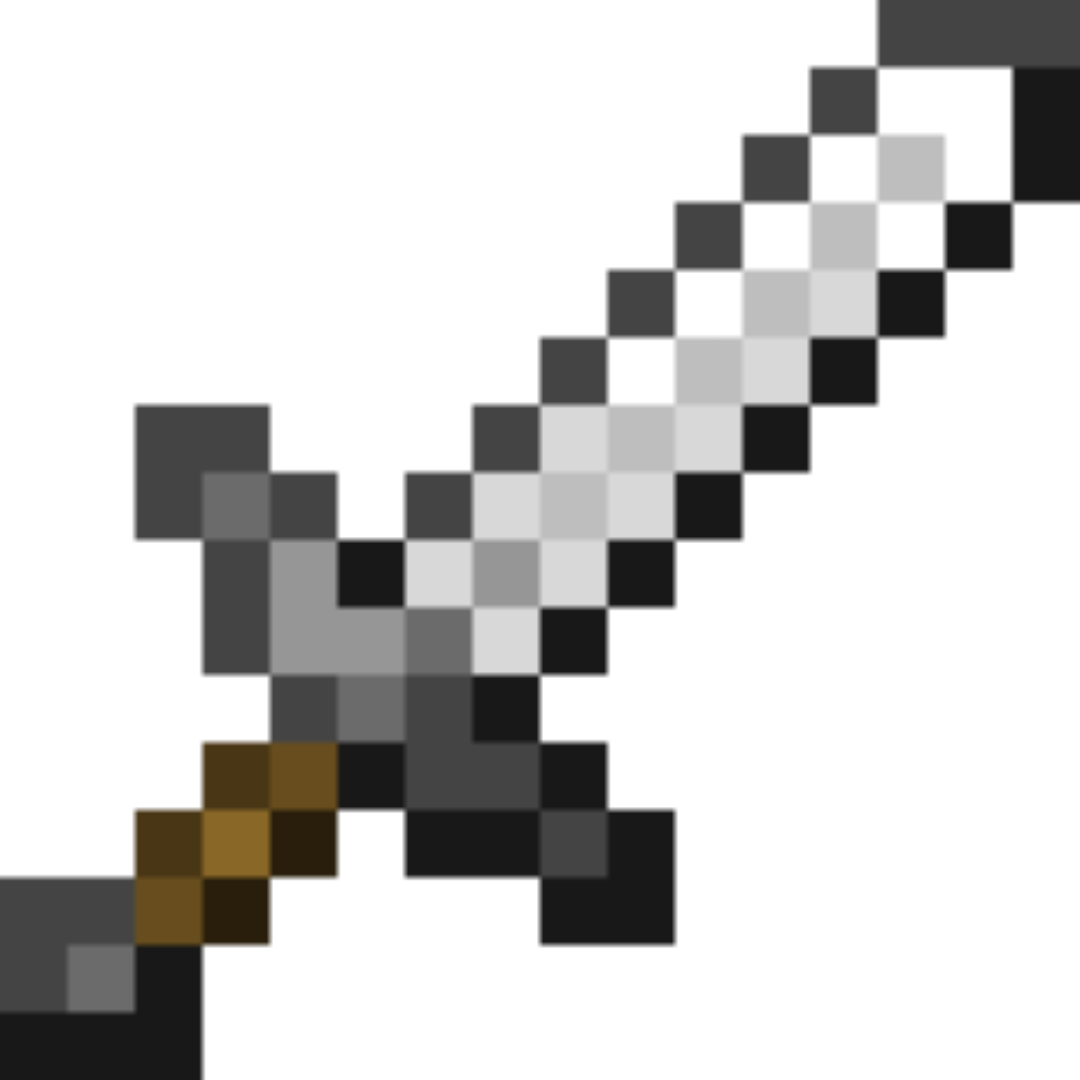 Iron Sword prop replica Minecraft