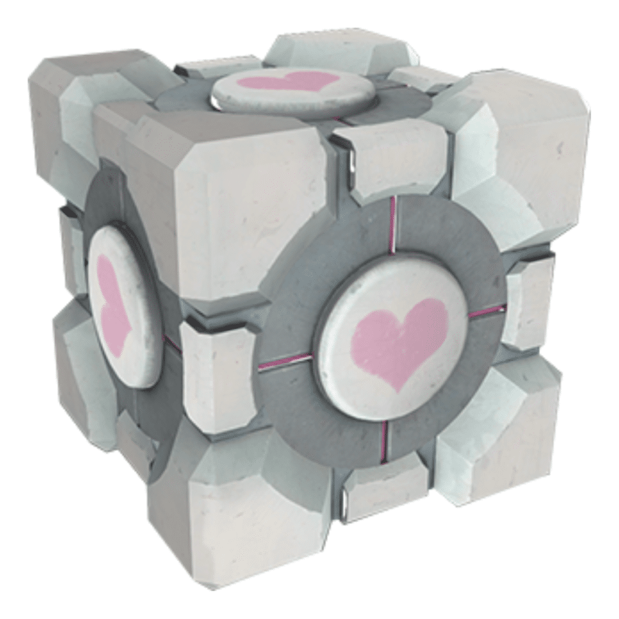 Weighted Companion Cube prop replica Portal 2