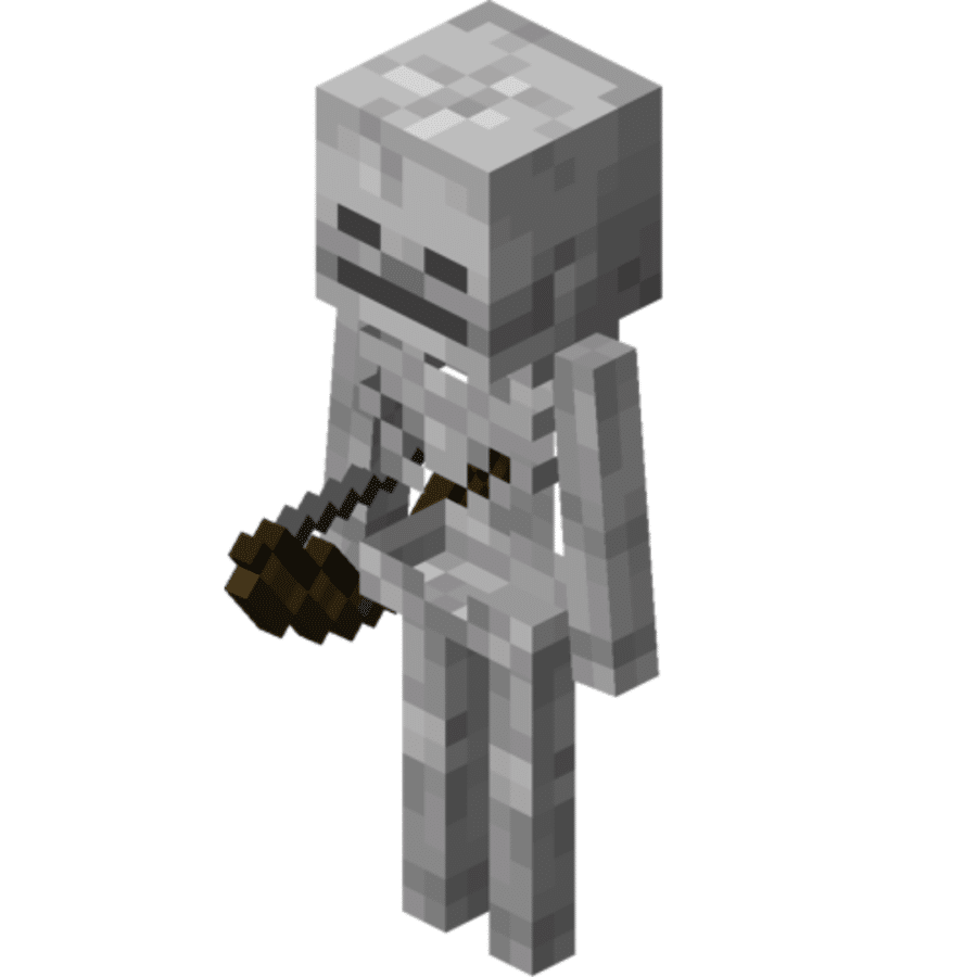 Skeleton prop replica Minecraft