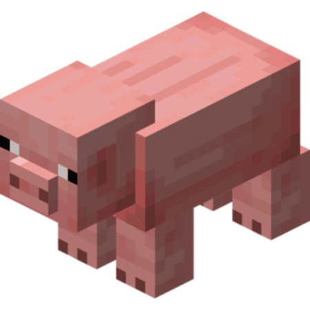 Pig prop replica Minecraft