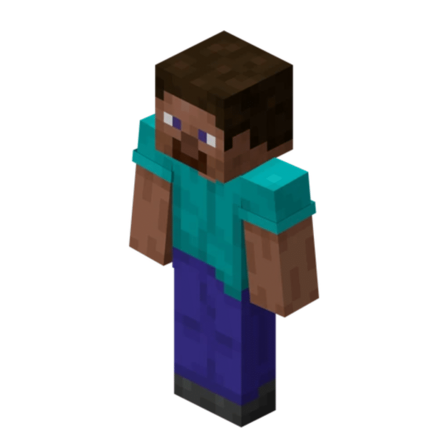 Steve prop replica Minecraft