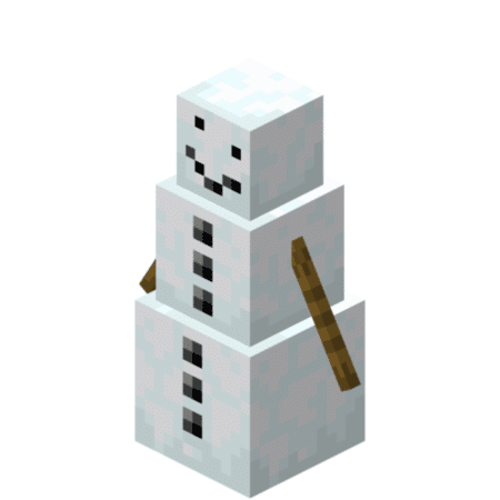 Snow Golem prop replica Minecraft