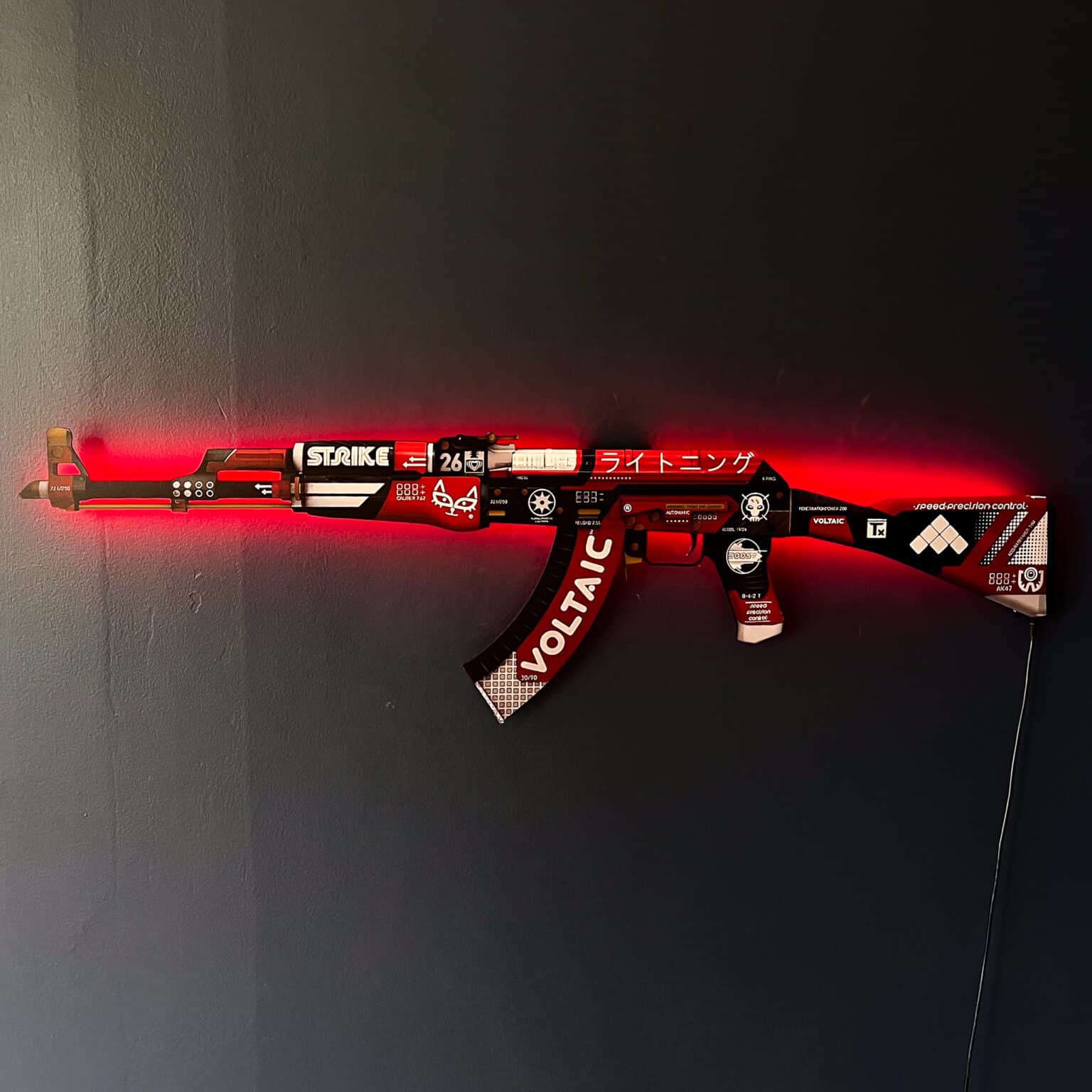 AK 47 Bloodsport RGB Wall Art – CS GO - Blasters4Masters
