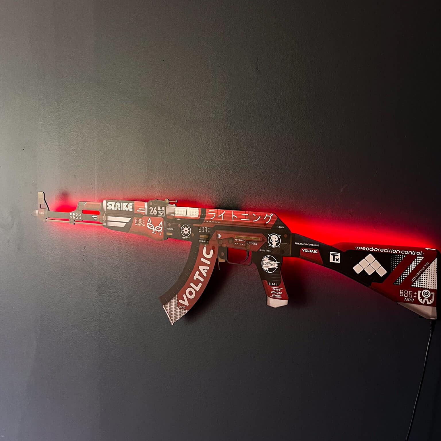 AK 47 Bloodsport RGB Wall Art – CS GO - Blasters4Masters