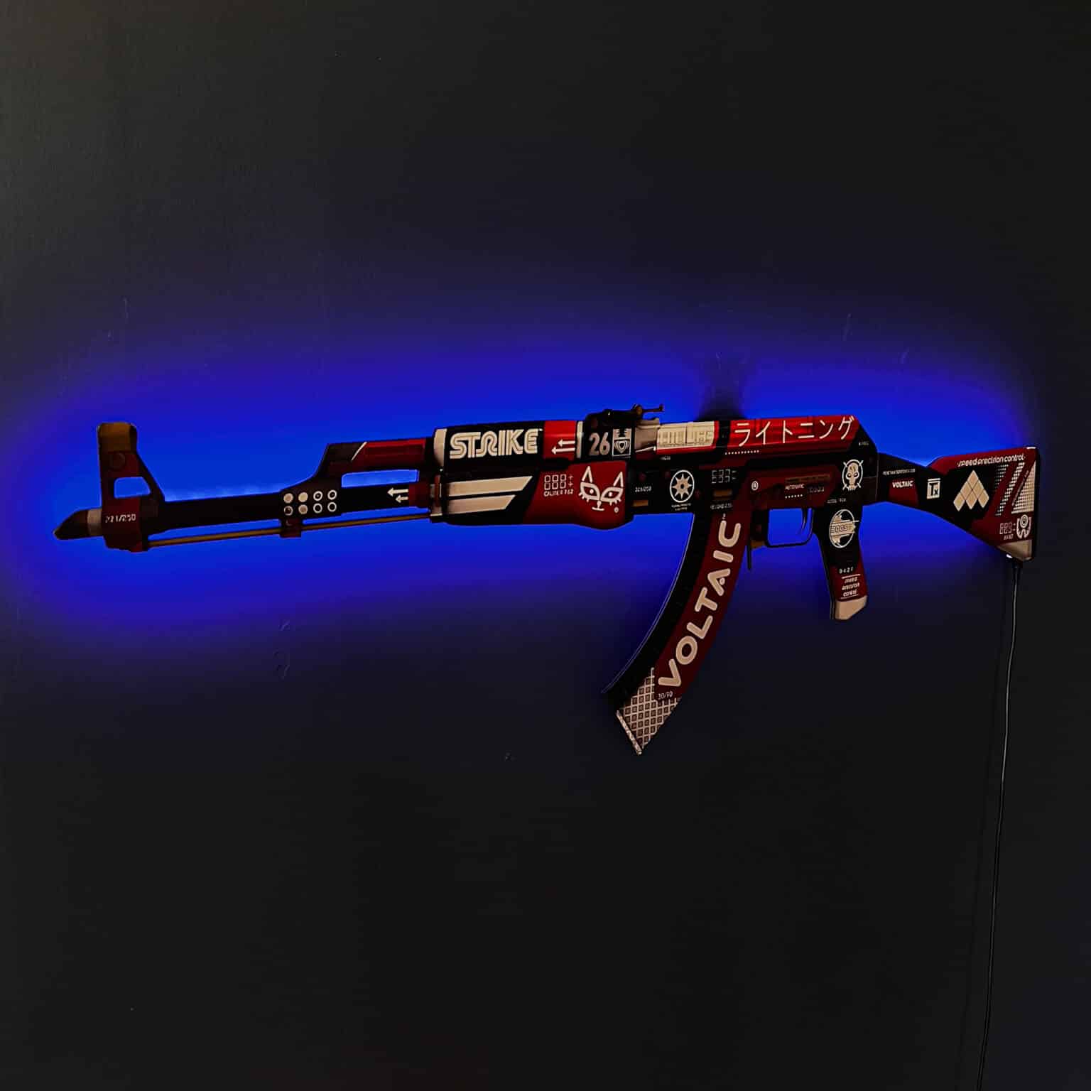 AK 47 Bloodsport RGB Wall Art – CS GO - Blasters4Masters