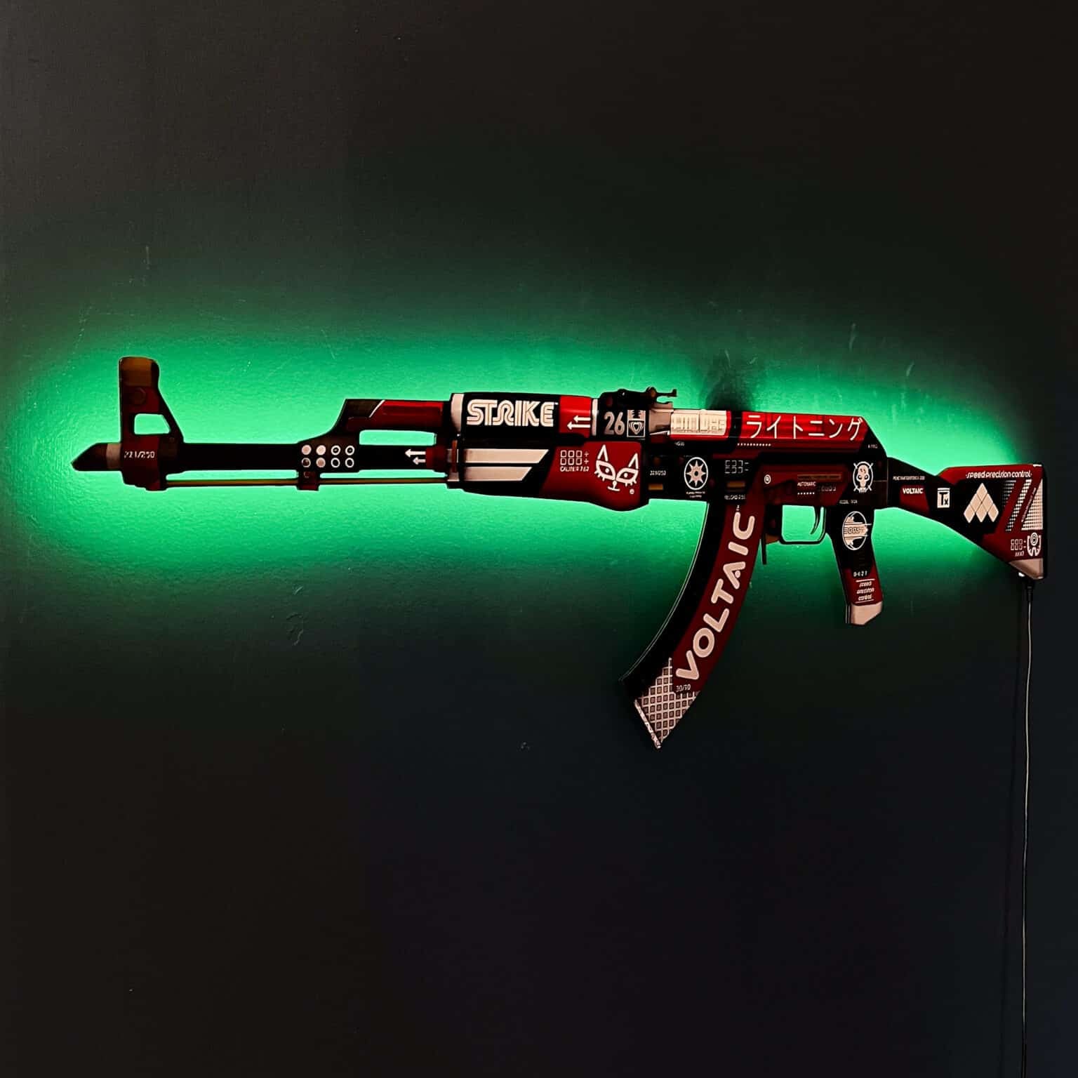 AK 47 Bloodsport RGB Wall Art – CS GO - Blasters4Masters