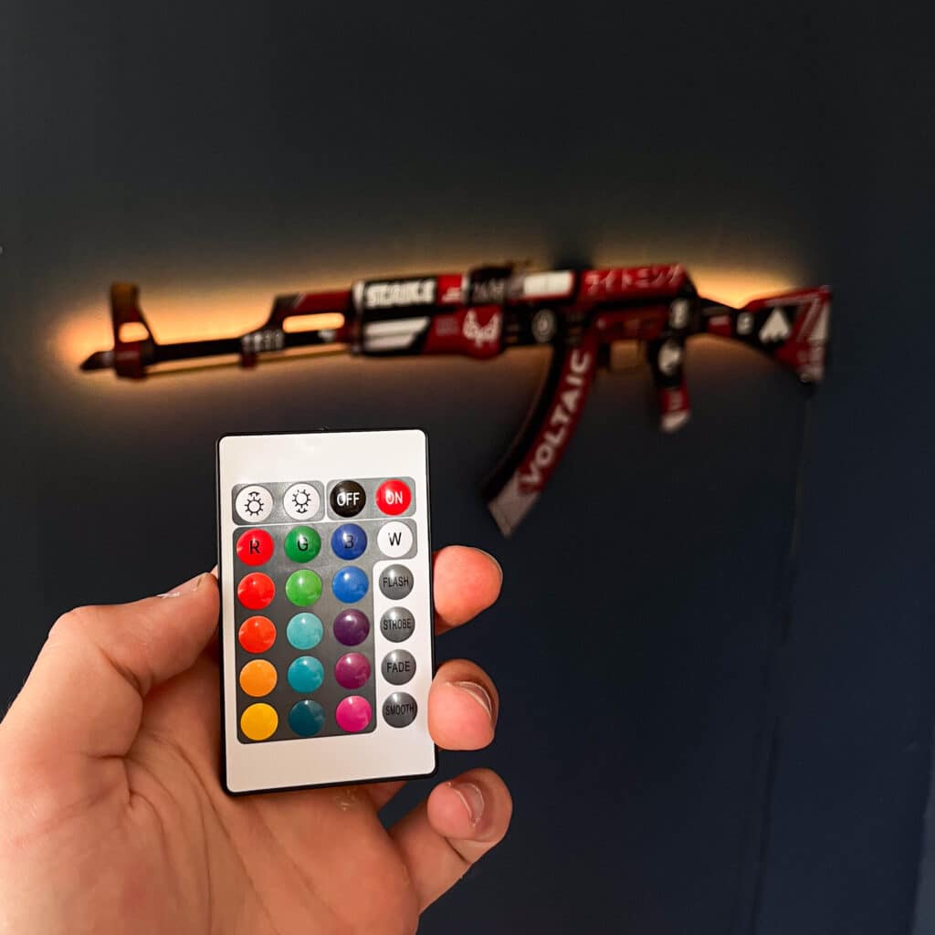 AK 47 Bloodsport RGB Wall Art – CS GO - Blasters4Masters