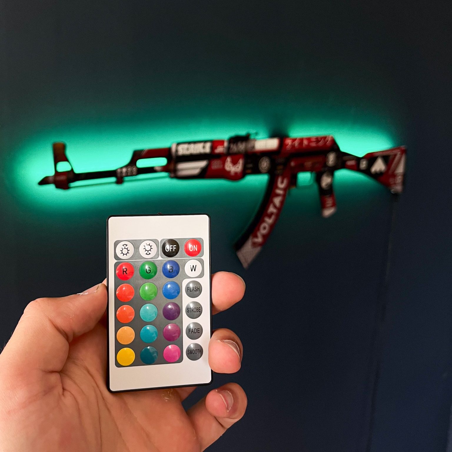 AK 47 Bloodsport RGB Wall Art – CS GO - Blasters4Masters