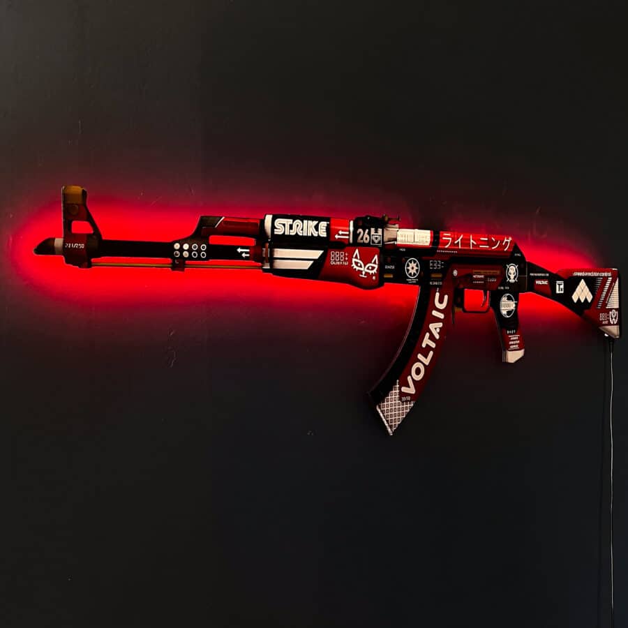 AK 47 Bloodsport RGB Wall Art – CS GO