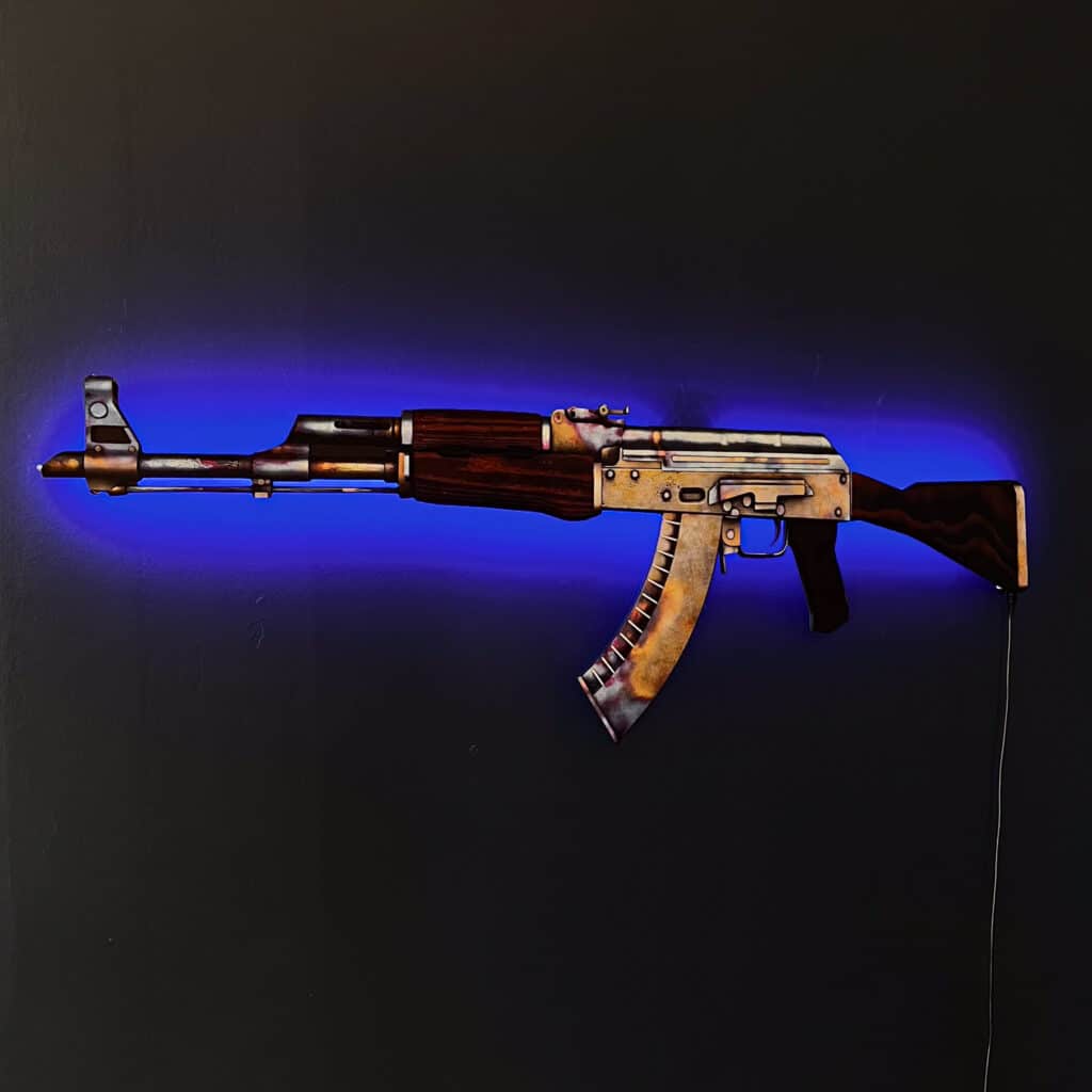 AK 47 Case Hardened RGB Wall Art – CS GO - Blasters4Masters