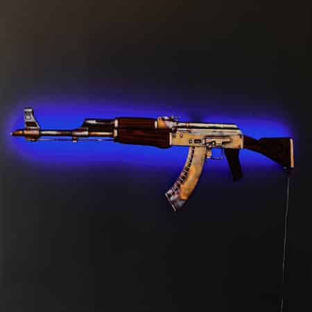 AK 47 Case Hardened RGB Wall Art – CS GO