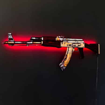 AK 47 Case Hardened RGB Wall Art – CS GO