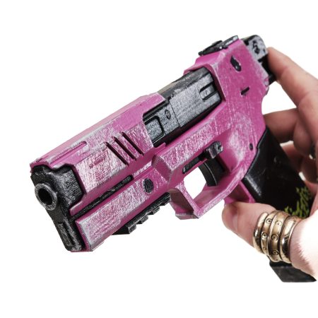 Lizzie pistol prop replica from Cyberpunk 2077 by Blasters4Masters