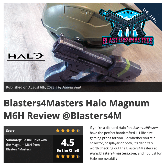 Blasters4Masters Review Halo Magnum by impulsegamer