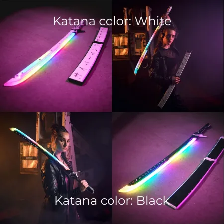 Arasaka Thermal RGB Katana LED Cyberpunk 2077 prop replica sword blasters4masters
