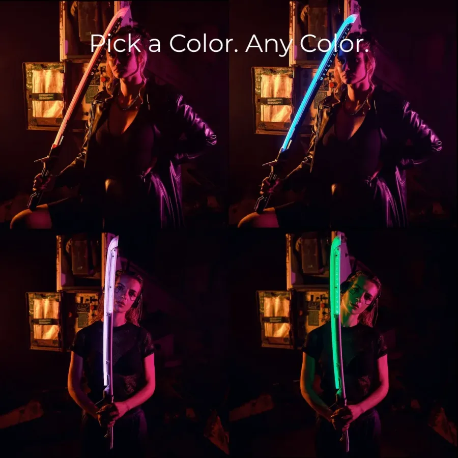 Arasaka Thermal RGB Katana LED Cyberpunk 2077 prop replica sword blasters4masters
