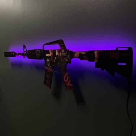 M4A1 S Welcome to the Jungle RGB Wall Art bu Blasters4masters 21
