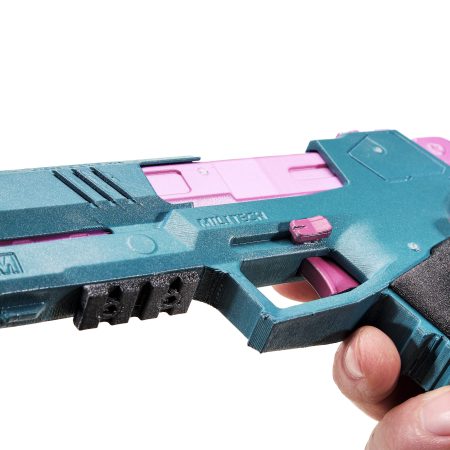 Rebecca`s pistol prop replica from Cyberpunk 2077 by Blasters4Masters