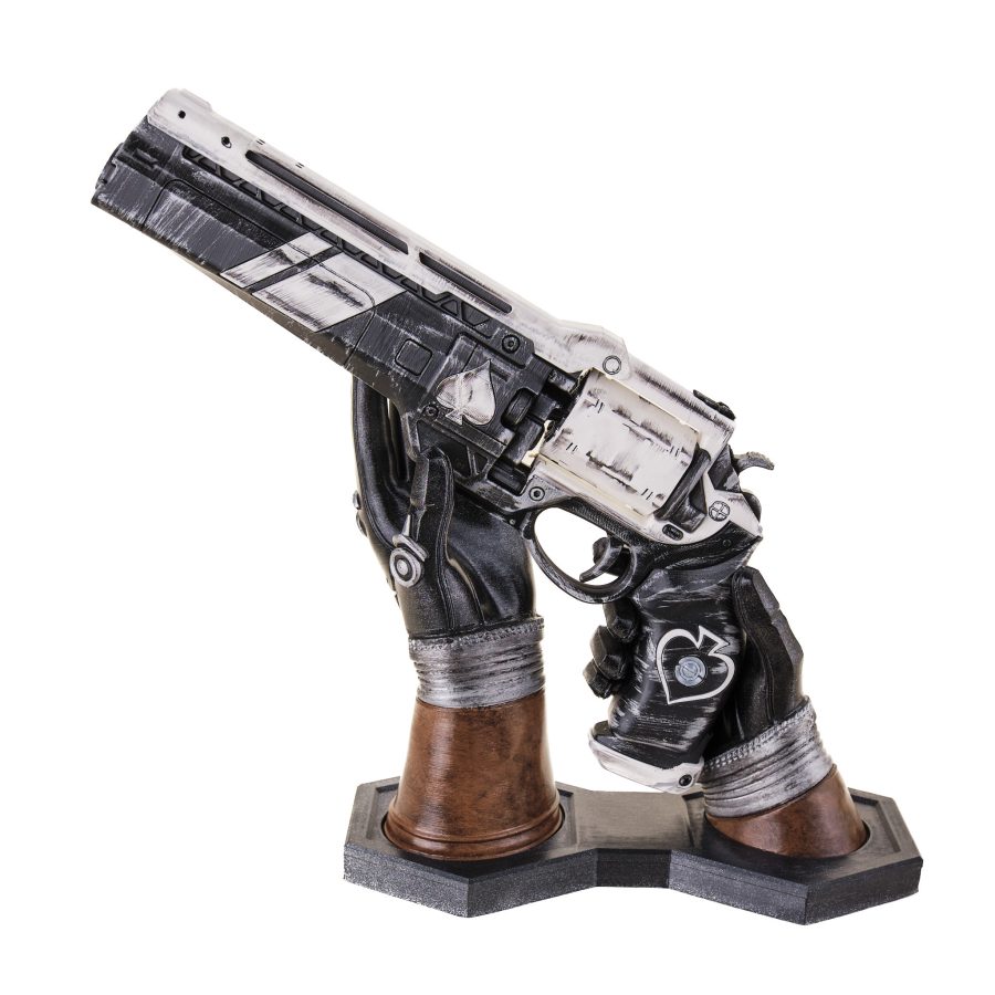 Cayde-6 Hands Stand Ace of spades replica prop from Destiny 2 by Blasters4Masters