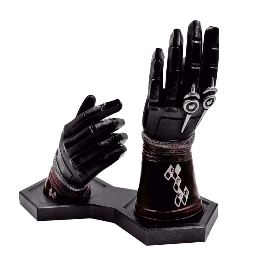 cayde 6 hands gloves stand with ace of spades replica gun by blasters4masters