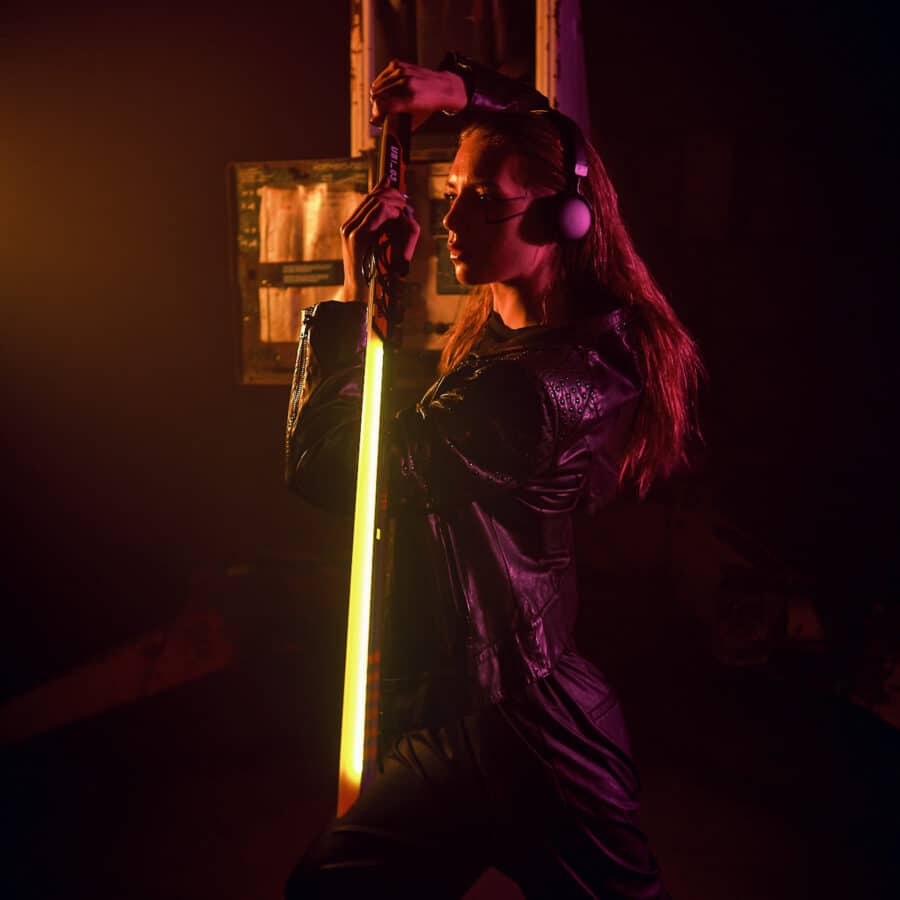 Kosei LED Katana prop replica cyberpunk cosplay by Blasters4Masters