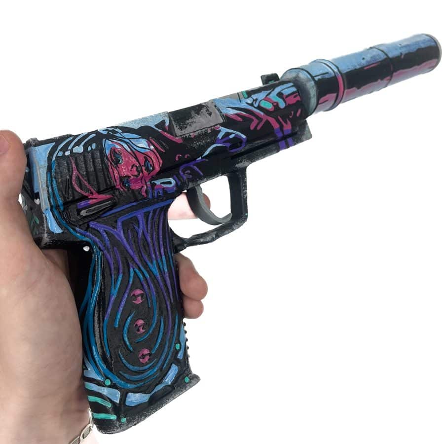 USP-S Neon Noir prop replica from CS-GO by Blasters4Masters