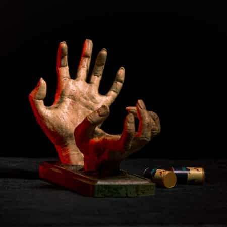 Zombie hand stand