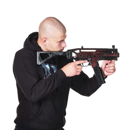 M221 Saratoga replica prop from Cyberpunk 2077 by Blasters4Masters