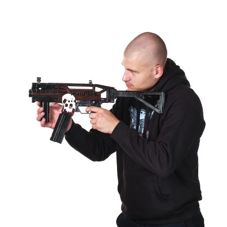 M221 Saratoga replica prop from Cyberpunk 2077 by Blasters4Masters