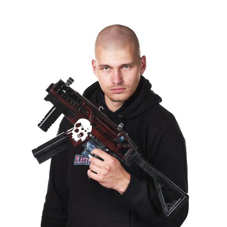 M221 Saratoga replica prop from Cyberpunk 2077 by Blasters4Masters