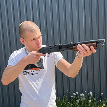 Scream shotgun prop replica from Blasters4Masters