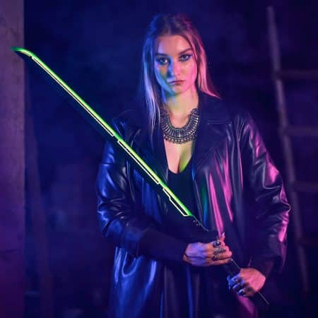 Phantom Green LED Katana prop replica Cyberpunk by Blasters4Masters