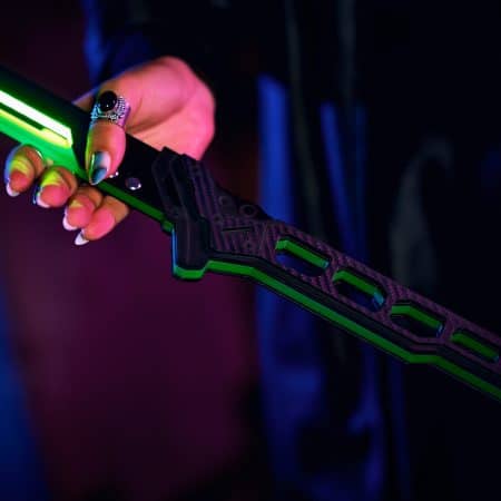 Phantom Green LED Katana prop replica Cyberpunk by Blasters4Masters