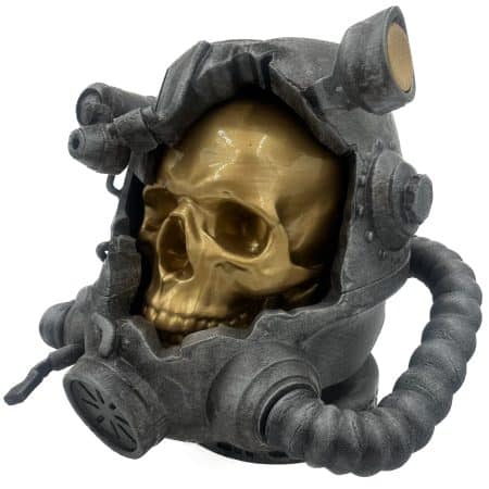 VISIONARY'S T-60C HELMET skull statue - FALLOUT Prop Replica by Blasters4Masters