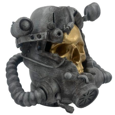 VISIONARY'S T-60C HELMET skull statue - FALLOUT Prop Replica by Blasters4Masters