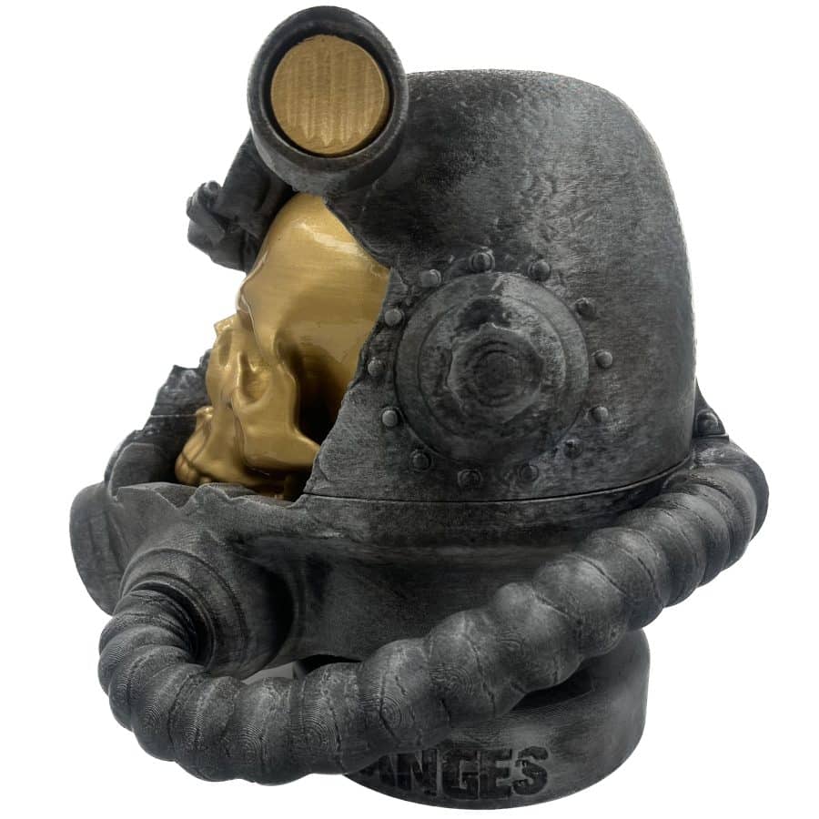 VISIONARY'S T-60C HELMET skull statue - FALLOUT Prop Replica by Blasters4Masters