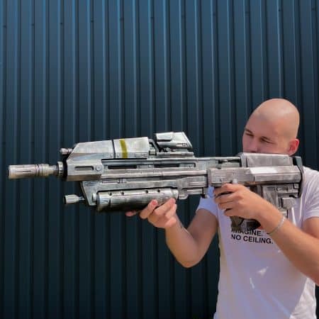 MA37 Assault rifle Prop Replica from Halo 3 by Blasters4Masters