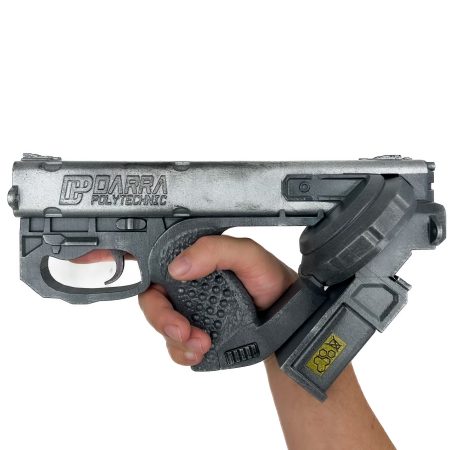 Darra Polytechnic DR-12 Quasar prop replica from Cyberpunk 2077 by Blasters4Masters