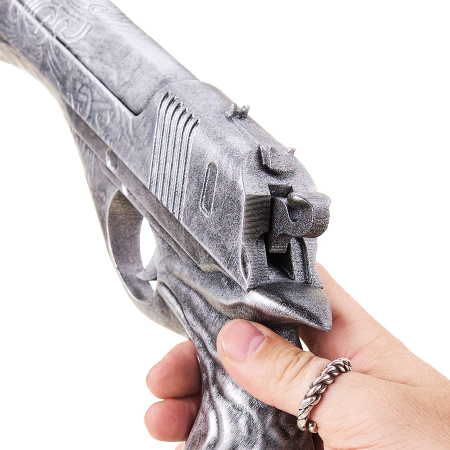 Ebony and Ivory pistols REMAKE replica prop from Devil May Cry by Blasters4Masters