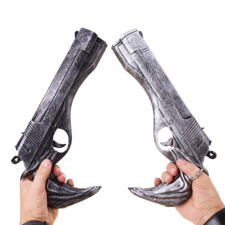 Ebony and Ivory pistols REMAKE replica prop from Devil May Cry by Blasters4Masters
