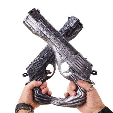 Ebony and Ivory pistols REMAKE replica prop from Devil May Cry by Blasters4Masters