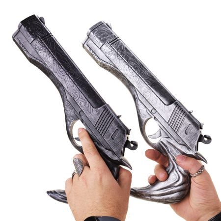 Ebony and Ivory pistols REMAKE replica prop from Devil May Cry by Blasters4Masters