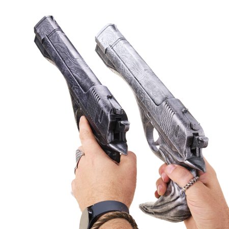 Ebony and Ivory pistols REMAKE replica prop from Devil May Cry by Blasters4Masters