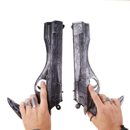 Ebony and Ivory pistols REMAKE replica prop from Devil May Cry by Blasters4Masters