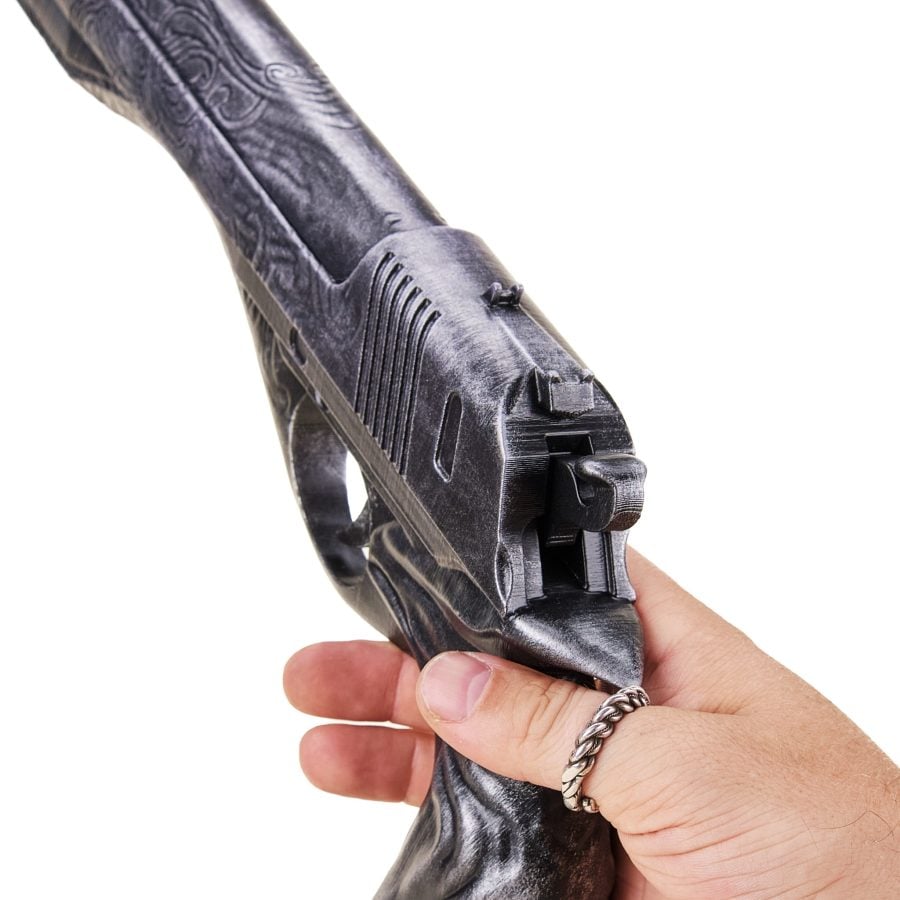 Ebony and Ivory pistols REMAKE replica prop from Devil May Cry by Blasters4Masters