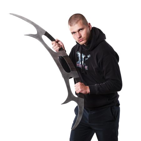 Klingon Bat`leth sword prop replika from Star Trek by Blasters4Masters